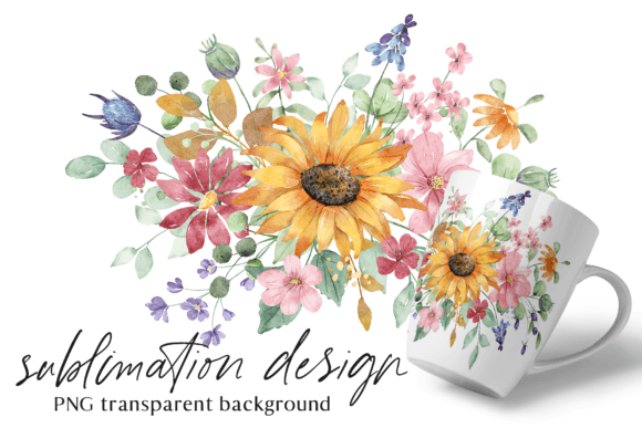 Download Sunflower, Wild Flowers, Sublimation Png - Sublimation Collection
