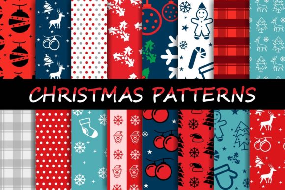 Download Christmas Digital Paper New Patterns - New patterns Collection