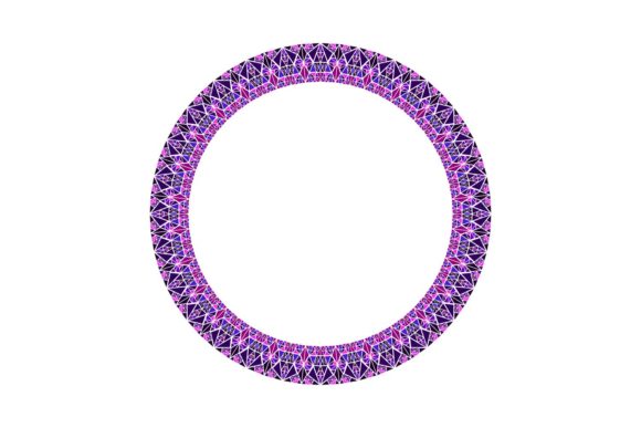 Download Colorful Abstract Mosaic Circle Wreath - Abstract mosaic Collection