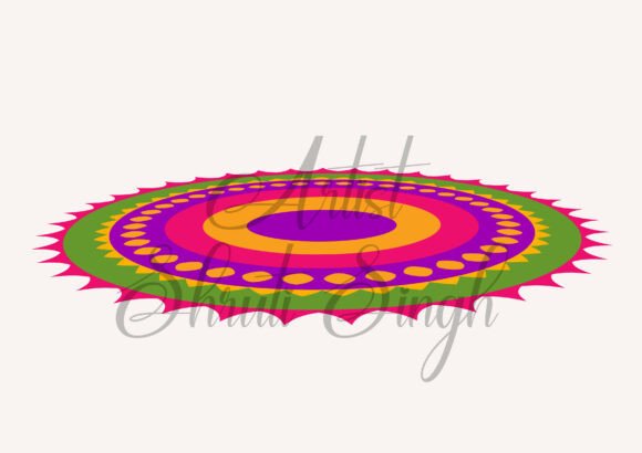 Download Rangoli Art, Happy Diwali Rangoli Design - Happy Collection