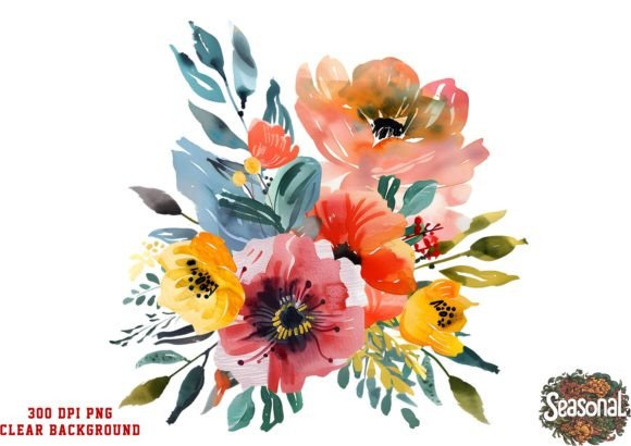 Download Mother's Day Flowers Sublimation Clipart - Sublimation Collection