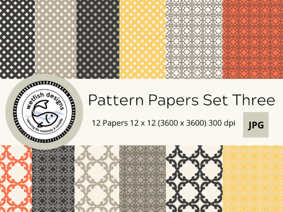 Download Digital Scrapbook Pattern Papers Set&nbsp; - Scrapbook pattern Collection