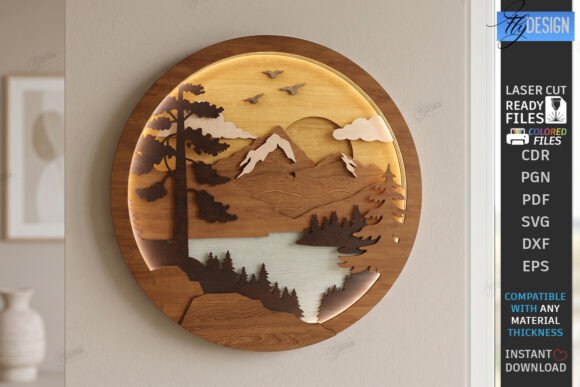 Download 3D Layered Wall Decor Laser Cut | CNC - Premium Bundle