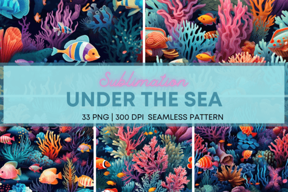 Download Under the Sea Sublimation Seamless - Sublimation Collection