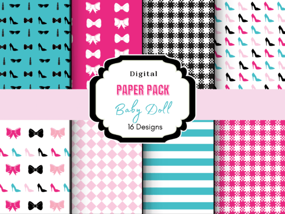 Download Baby Doll Digital Paper Pack - Premium Bundle