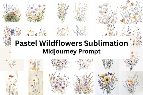 Download Pastel Wild Flowers Sublimation - Sublimation Collection